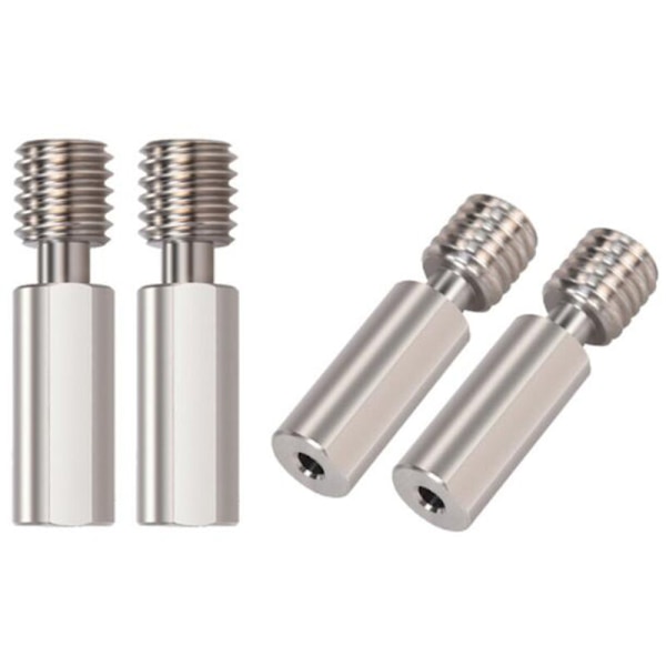 H2 Extruder Heat Break All Stainless Steel 3D-skrivardelar för B1 3 V2.0, 2 Hotend-kit