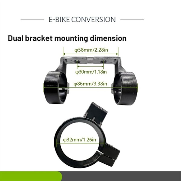 2X Elcykel System Displayfäste för KT LCD 3 LCD3U LCD8H LCD8HU Display