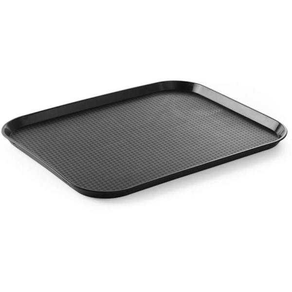 Rektangulær plastskuff for hurtigmat, melkete, burgerbutikker, kantine, restaurant, serveringsplate, sklisikker skuff