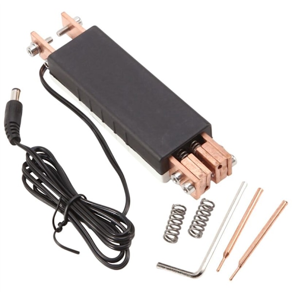 Indbygget punktsvejser med automatisk udløser til 18650 batterisvejsning Mini punktsvejser (sort)
