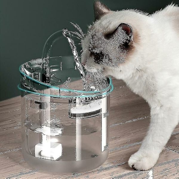 2L Automatisk Kattvattenfontän för Valp och Katt