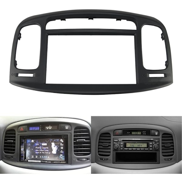 2Din bilradio Fascia för Accent 09-12 DVD Stereo Ramplatta Adapter Dash Installationsram Trim Kit