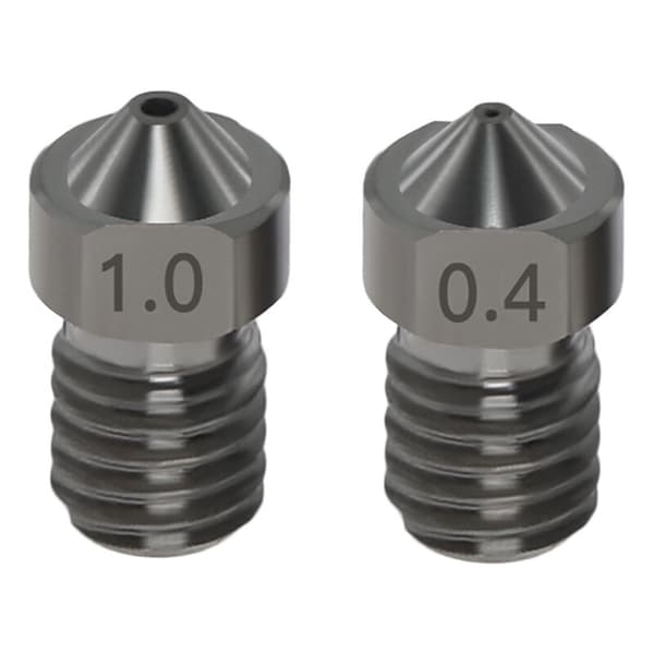 3D-printer tilbehør V6 slibende ståldyse 1,75/1,0 mm 4 pakker