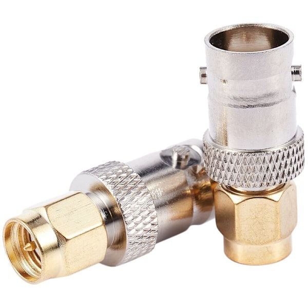2 stk. SMA Han til BNC Hun RF Adapter