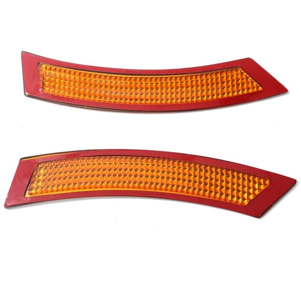 For - E92 / E93 3-serie 07-13 Coupe / Cabriolet støtfangerreflektorer - Rød + Gul