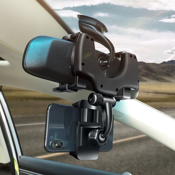 Auton puhelinteline, auton GPS-navigoinnin taustapeili, monitoiminen auto