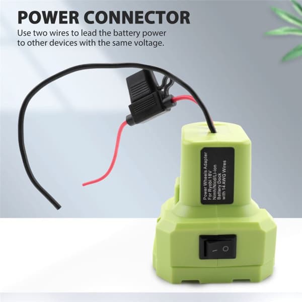 18V Batteri Strømadapter med Sikring og Afbryderterminaler, Stik Rc Bil, Rc Lastbil