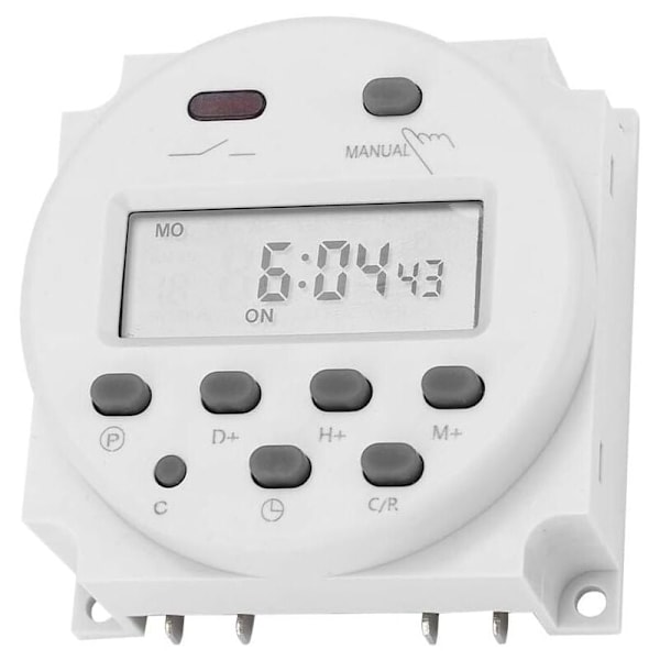 Aikakytkimen 12VDC 16A Elektroninen Digitaalinen LCD Aika Reläkytkin Ohjelmoitava LCD Digitaalinen Mikrotietokone Mini Ohjaus Virtalähde Aikakytkimen CN101A