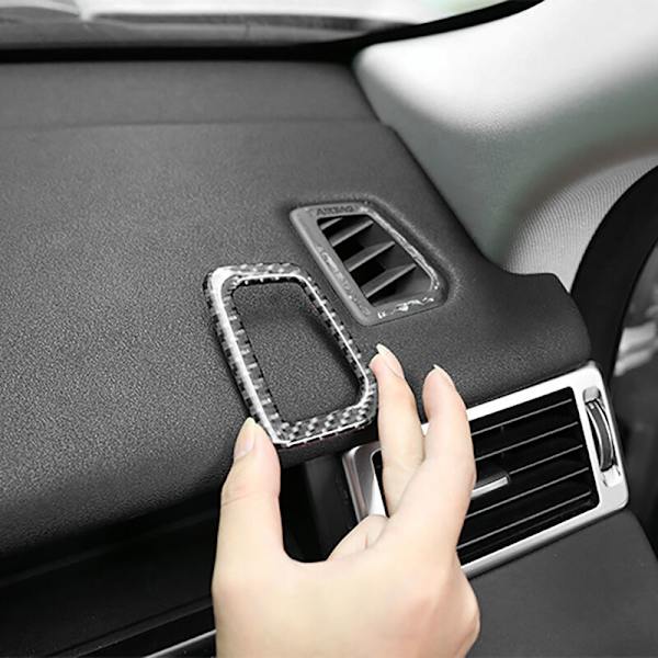 Ny myk fiber dashbord luftventil utløpsramme deksel trim for Sport 2015-2019