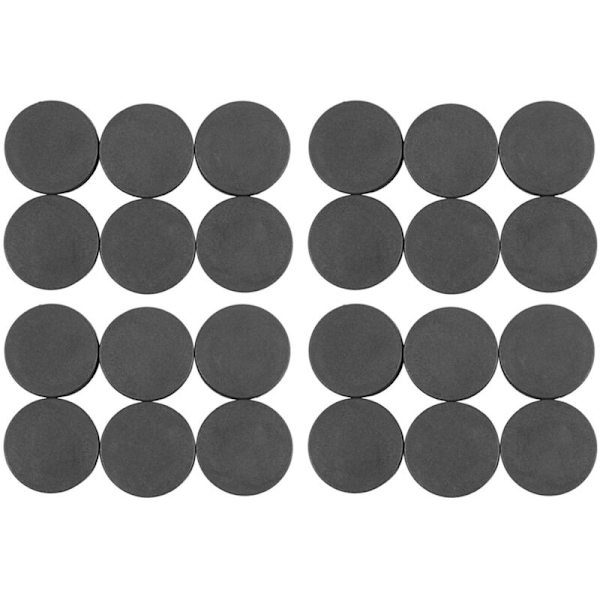 24 stk. Plastikprop med Endekappe til 40 mm Slangeprop Sort