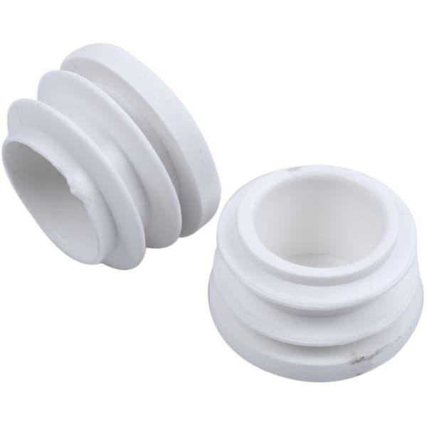 4 stk 19 mm diameter plast endehette plugg rør rør innlegg bung hvit