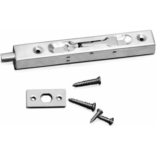 4 kpl (2 paria) NUZAMA Ovi Lukko Lukko Liukuluukko, Piilotettu Lukko Turvallisuusvivun Toiminta, Ruostumaton Teräs Liukuva Lukko - (15 cm Pituus)