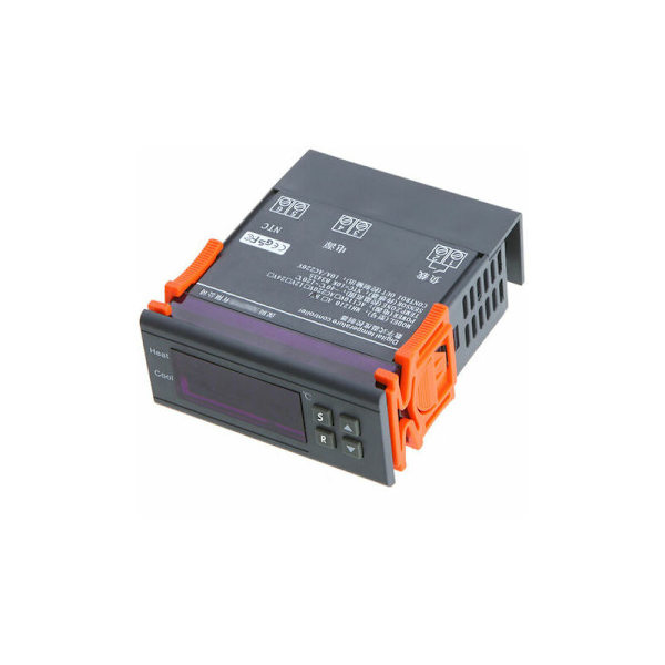 Digital Temperaturregulator - Termostat og Temperaturprogrammer - Termoelement 10A 220V -40 til 120 med Alarmfunktion