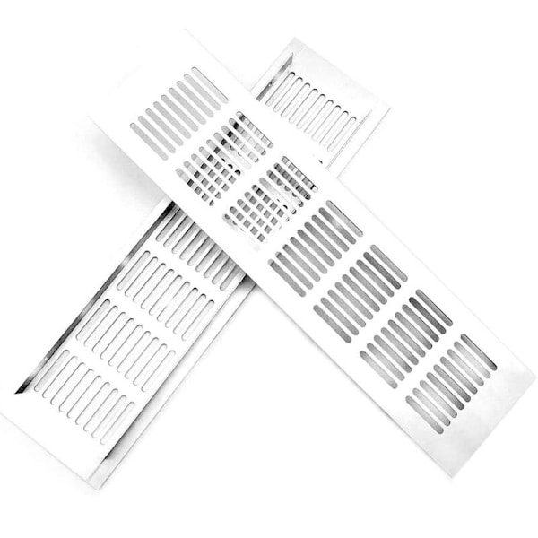 Ventilationsrist Dør - Ventilationsrist 300mm x 80mm Dør Ventilationsrist Kvadratisk Ventilationsrist Aluminium Udstødningsrist Badeværelse Venti