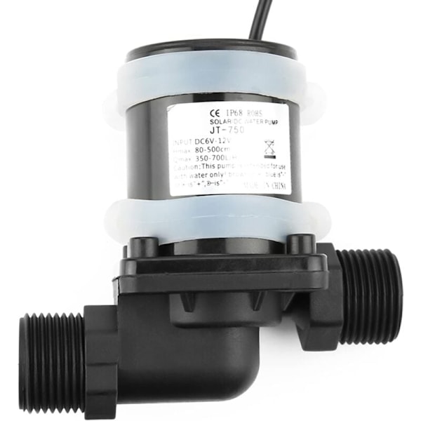 Mini Vannpumpe DC 12V -40℃-100℃ Strømsirkulerende Vannpumpe, Børsteløs Husholdningsvarmvannssirkulator