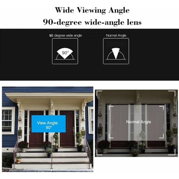 Digital Door Viewer Door Camera Door Bell 2.8 Inch LCD Screen Night Vision Digital Door Photo Surveillance for Home Security