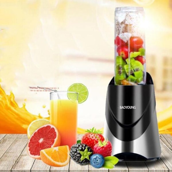 Frukt- och grönsaksblandare i rostfritt stål, matlagningsmaskin, bärbar elektrisk juicepress, mixer, köksmatberedare, S-mixer, EU-kontakt