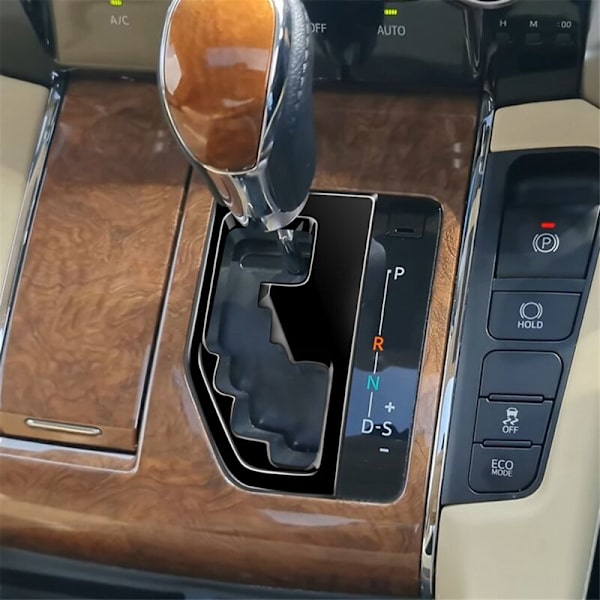 Til Alphard/Vellfire 30-serie 2015-2023 Center Console Gear Shift Panel Cover Biltilbehør Blank Sort RHD