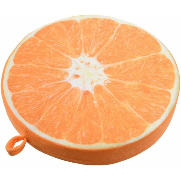 Frukt sete pute Hjemmekontor sete pute Myk rund sete pute Sofa stol pute - Oransje
