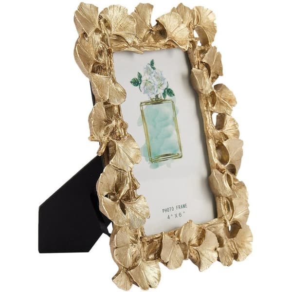Ginkgo Blad Bilde Ramme Dekorasjoner i Resin Gull