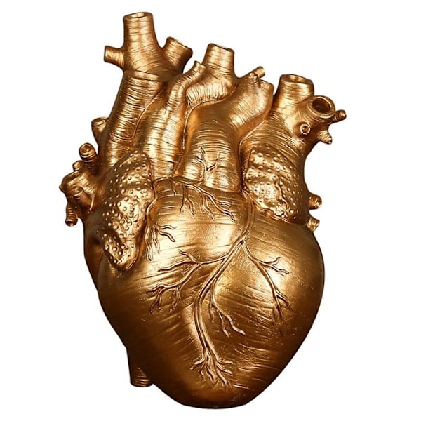 Nordisk stil hartsvas Anatomisk hjärta vas Skrivbord växtkruka för inredning-E