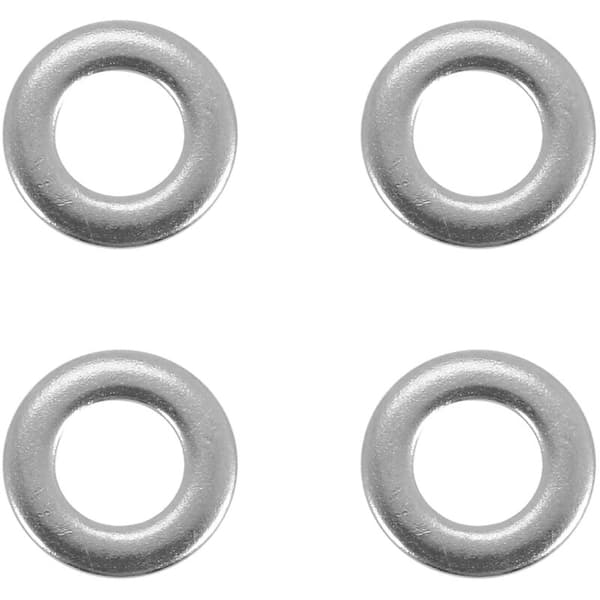 M5x10mm rustfrie flate skiver til bolter og skruer 100 stk