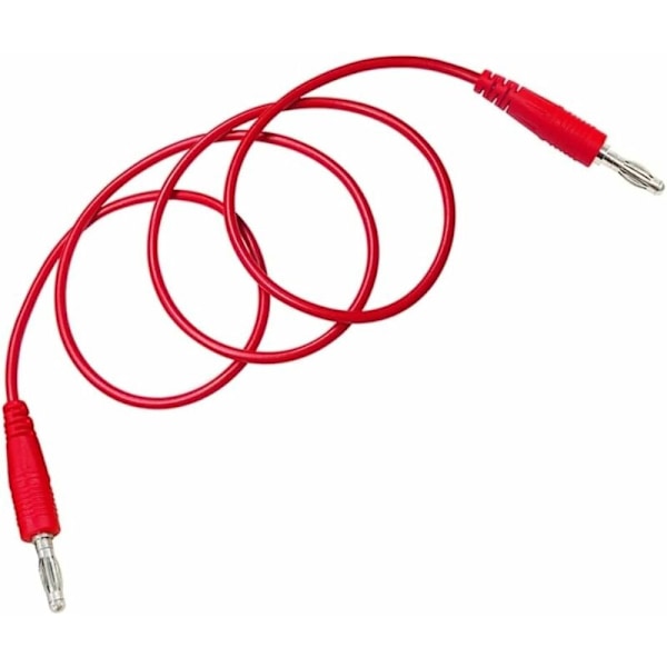 2 kpl P1041 4 mm banaaniliitäntä - banaaniliitäntä - multimetri - elektroninen testikaapeli - testijatkojohto - punainen + musta