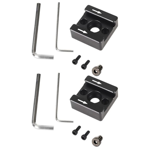 2-pack 1/4-tums Skruvadapter för Kallt/Varmt Skohållare för DSLR-kamerabur/Blixt/LED-lampa/Mikrofon/Monitor