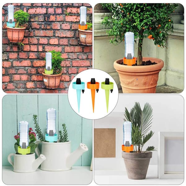 6 stk. automatisk vandingssystem til haven, doven vander, blomster vander, drypvander til planter