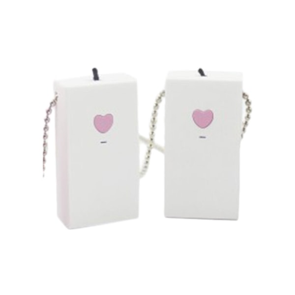 2Pcs USB Portable Wearable Air Purifier, Negative Ion Air Freshener Necklace No Radiation Low Noise, White