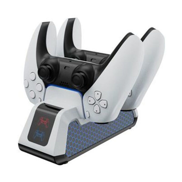 Kaksoislaturi ohjaimelle, Type-C-latausasema, sopii PlayStation5-ohjaimelle