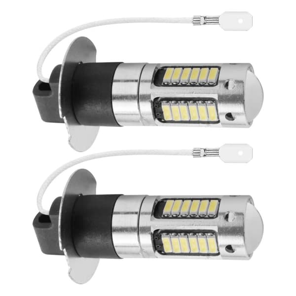 10 st H3-serie Super Bright LED-dimljuslampor DRL-kit 6000K Vit