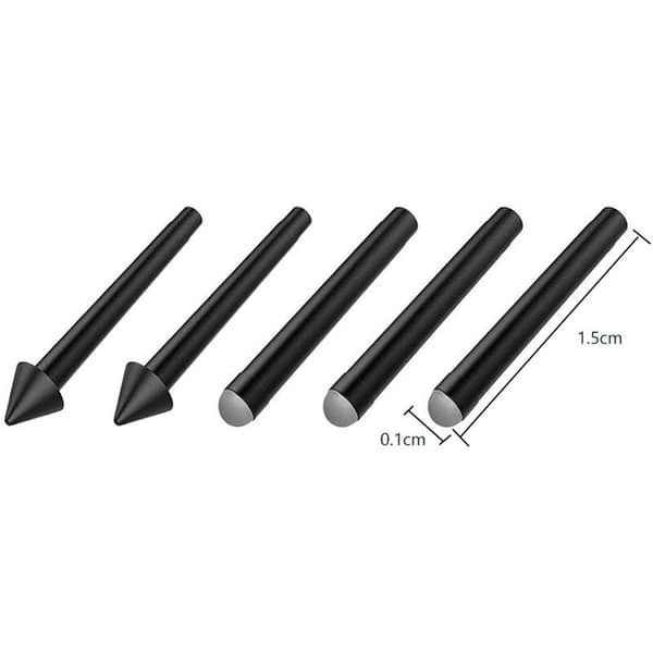 5 st Serie 2H Stylusspets 2H Reservdelssats för Surface Pro 7/6/5/4/Book/Studio/Go