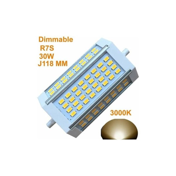 R7S LED J118 118mm Dæmpbar Pære 30W Lys 3000k Varmt Hvidt AC 220V 3000LM Slank J Spotlight J LED Til Ækvivalent R7S 300w 400w Halogen Glødepære