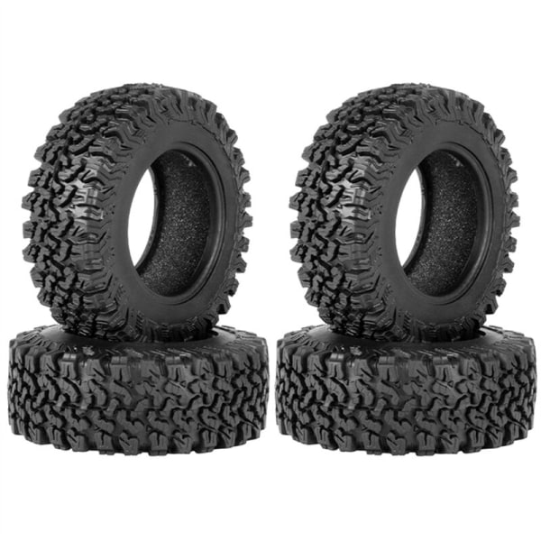4 st 90 mm 1,9 gummihjul för 1/10 RC-bil TRX4 D90 Axial SCX10 II III Redcat