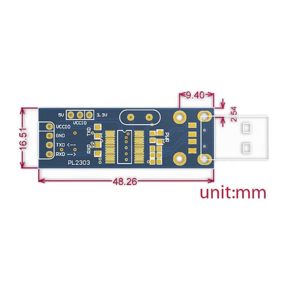 PL2303TA USB sarjaporttiin USB TTL PL2303 harjakaapelimoduuli