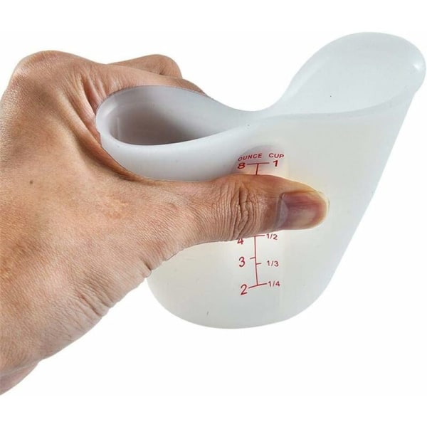 Mätkopp Graderad Mätkopp Silikon Mätkopp Återanvändbar Kökskon Mjöl Mätkopp 250ML/500ML för Matlagning-