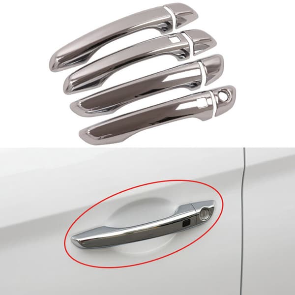 8 kpl/sarja Auto ABS Chrome Ulko-Ovenkahvat Trimmaa Kansi AD 2017-2019 Tyyli