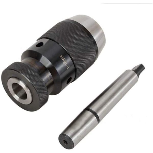 1-16mm Självspännande Nyckellös Svarvchuck med MT2-B16 Dorn för Rotationsverktyg