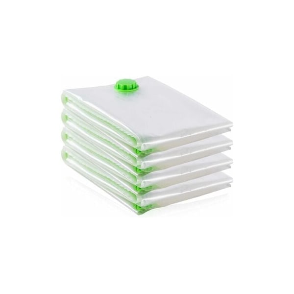 4-pak Gigant Ekstra Store Vakuum Opbevaringsposer [130x100cm] til Tøj, Dyner/Sengelinned (4 stk (XL))