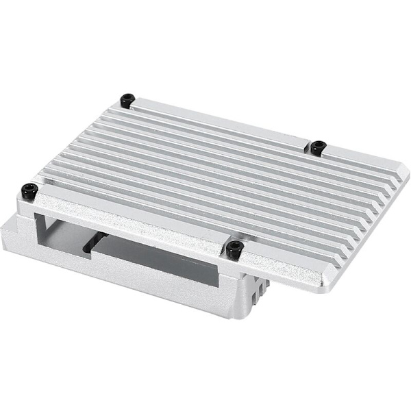 Aluminiumlegeringsskal för Raspberry Pi 4 Modell B, passiv kylning, metallhölje för värmeavledning, endast för Pi 4B (silver)