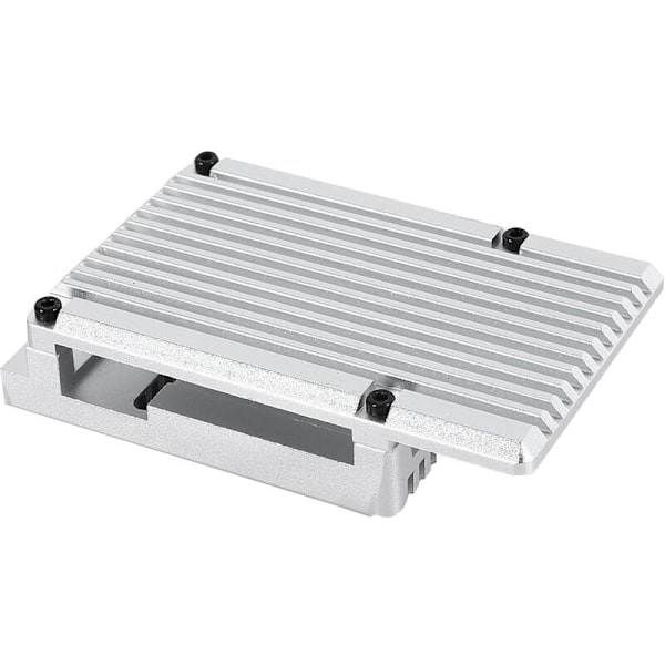 Til Raspberry Pi 4 Beskyttende Panser Model B Aluminiumlegering Kabinet/Skal Passiv Køling Metal Varme Kabinet til Pi 4B Kun (Sølv)