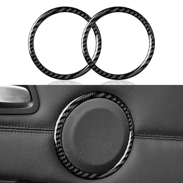 Bildekals för dörrhögtalare i kolfiber - 3-serie E90 E92 E93 2005-2012 Tillbehör