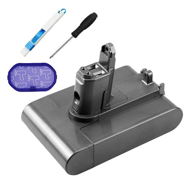 DC34 22.2V Li-Ion Støvsuger Batteriadapter + Filtersett for DC35 DC45 DC31 DC44 DC31/DC35 Animal