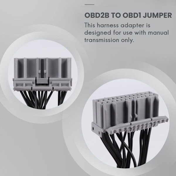 Obd2B til Obd1 ECU konverteringskabeladapterlinje for 1999-2000
