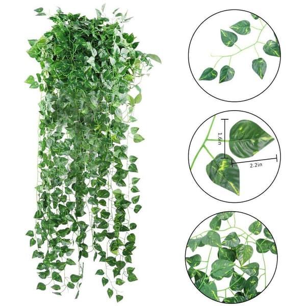 Kunstig Vedbend Blad Bryllup Fest Havemur Dekoration