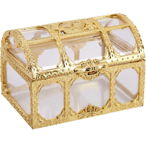 Mini godisringlåda örhängen halsband presentask födelsedagsfest bröllopsdekoration förpackning pärlförvaring guld S