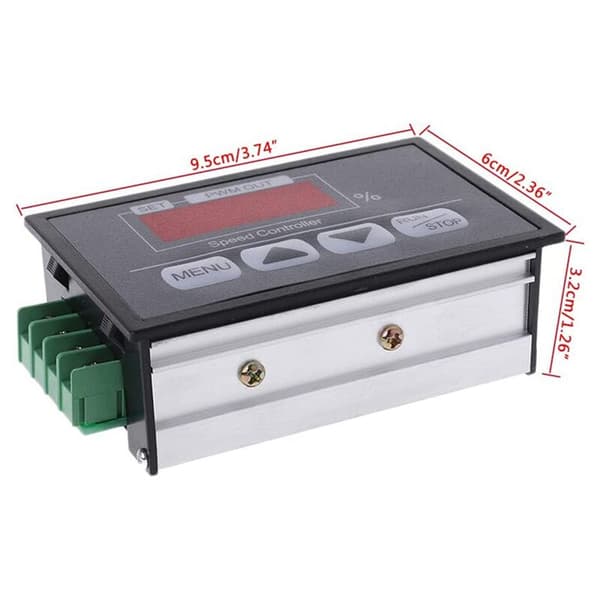 6-60V PWM DC-motorhastighetsregulator med knappregulator digital displaypanel