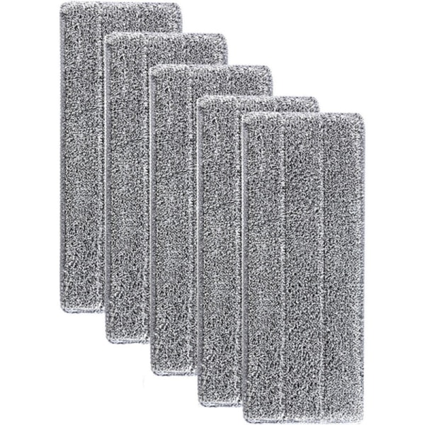 Mikrokuitumoppien vaihtosiivouspeite lattiamopille, kodin mopin pää tasamopille, mikrokuitupuhdistus 33x12mm, 5 kpl