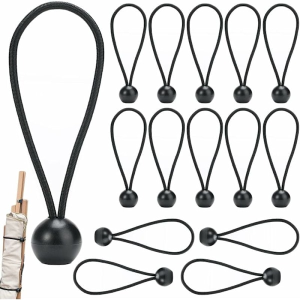 15 stycken elastiska poolöverdragsspännare, poolöverdragsspännare och remmar, poolöverdragsspännare, elastiskt släpvagnsöverdrag, elastiskt rep för överdrag för Co